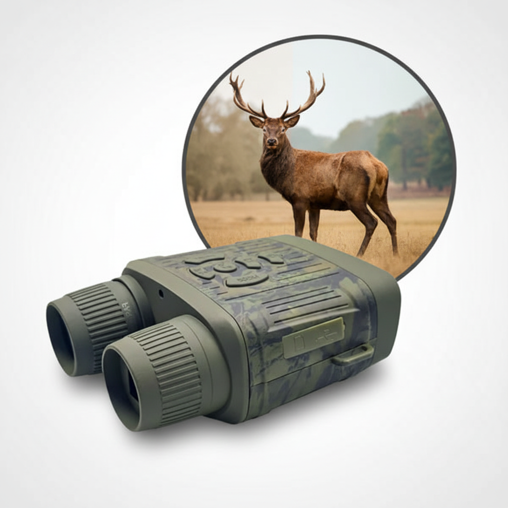 OptiClear | Night Vision Binoculars with 1000ft Infrared Range | HD Display for Clear Viewing 0