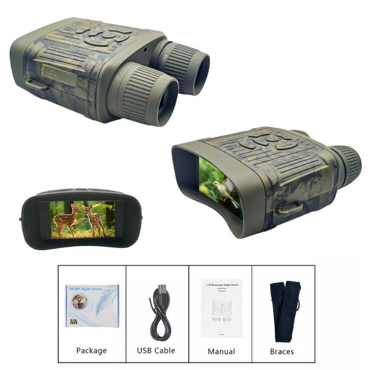 OptiClear | Night Vision Binoculars with 1000ft Infrared Range | HD Display for Clear Viewing 4