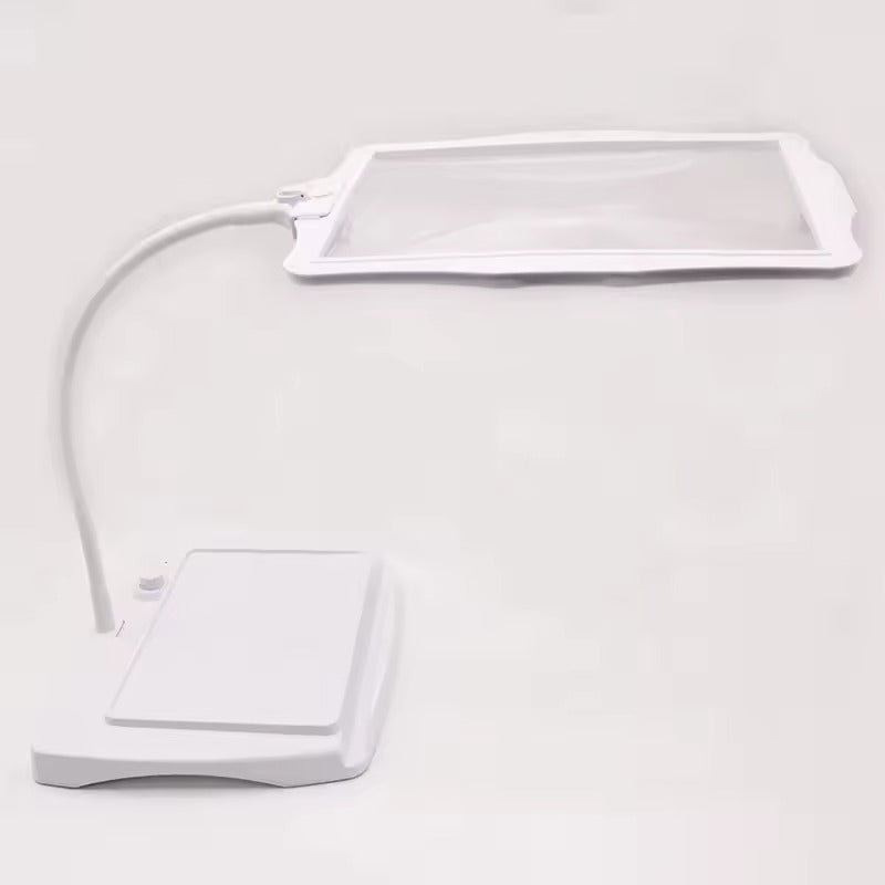 OptiView | LED Magnifying Floor Lamp with 3X Lens & Flexible Gooseneck | Hands-Free Lighting for Detailed Tasks 0