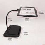 OptiView | LED Magnifying Floor Lamp with 3X Lens & Flexible Gooseneck | Hands-Free Lighting for Detailed Tasks 6