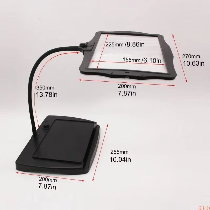 OptiView | LED Magnifying Floor Lamp with 3X Lens & Flexible Gooseneck | Hands-Free Lighting for Detailed Tasks 6