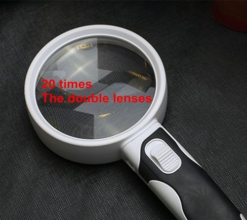 Optical Magnifying Glass | 20X Magnifier with LED Light | Enhanced Clarity for Reading Small Text 5