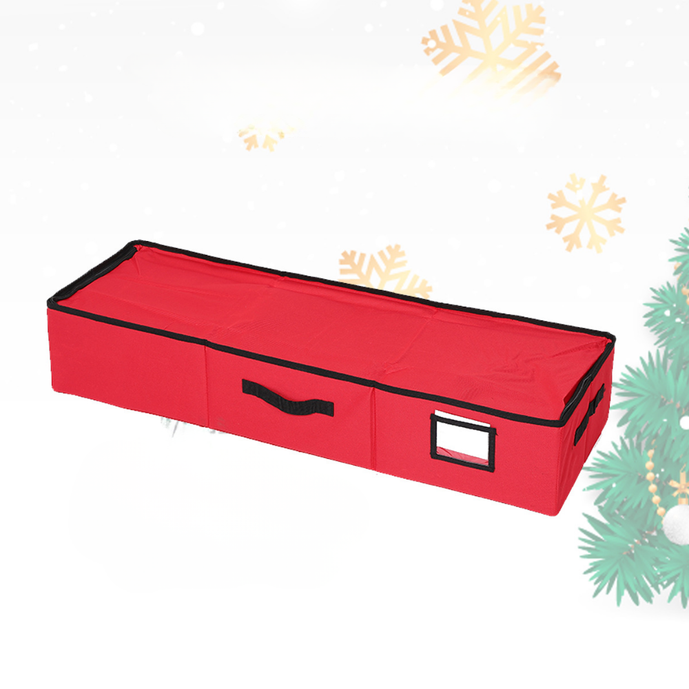 Ornament Storage Box with Adjustable Dividers | Space-Saving Organizer for 64 Christmas Ornaments 7