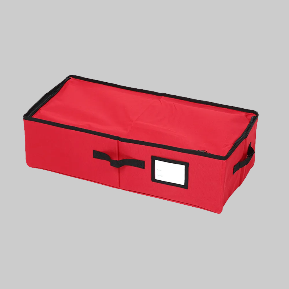 Ornament Storage Box with Removable Trays | Durable 600D Oxford Fabric for Organized Holiday Decor 6
