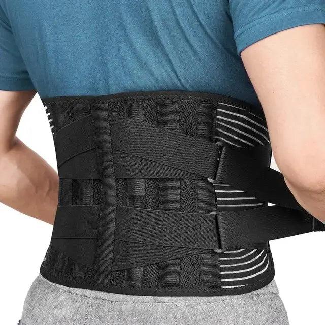 OrthoFlexa | 360° Lumbar Support Belt with Memory Aluminum & Steel Springs | Breathable Design for Pain Relief 0