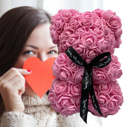 Teddy Bear Made of Roses, Rose Bear Flower Gift for Her – image 8