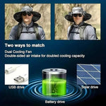 Outdoor Adventure Hat | Solar-Powered Fans with Adjustable Airflow | UPF 50+ Protection for All-Day Comfort 3