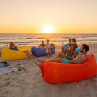 Outdoor Air Lounger, Inflatable Lounger for Beach and Festivals, Camping Air Mattress with Carrying Bag