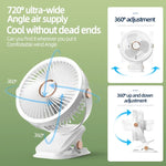 Outdoor Clip-On Rechargeable Cooling Fan with Adjustable Wind Speed | Portable Fan for Instant Relief 2