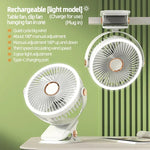 Outdoor Clip-On Rechargeable Cooling Fan with Adjustable Wind Speed | Portable Fan for Instant Relief 7