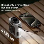 Outdoor Collection | Portable Waist Fan with 10000mAh Battery & LED Light | Hands-Free Cooling for Outdoor Adventures 2