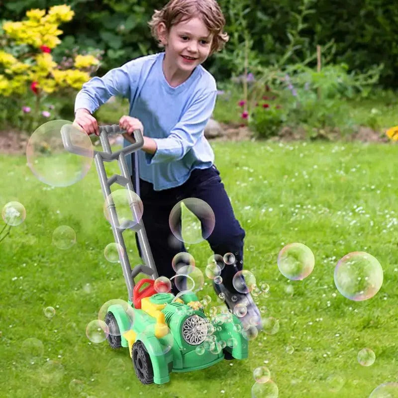 Outdoor Fun | Toy Lawn Mower with Bubble Function for Active Play 0