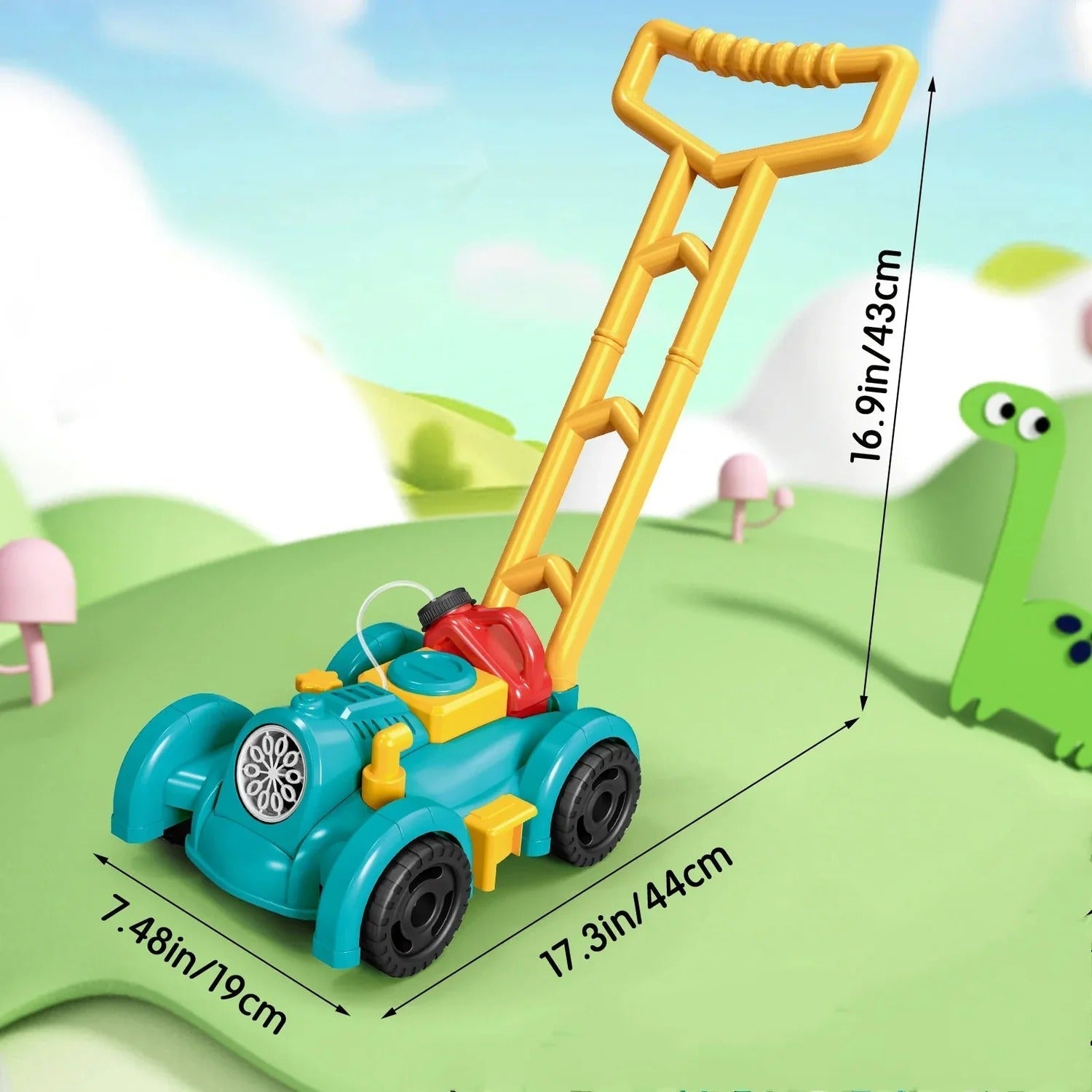 Outdoor Fun | Toy Lawn Mower with Bubble Function for Active Play 4