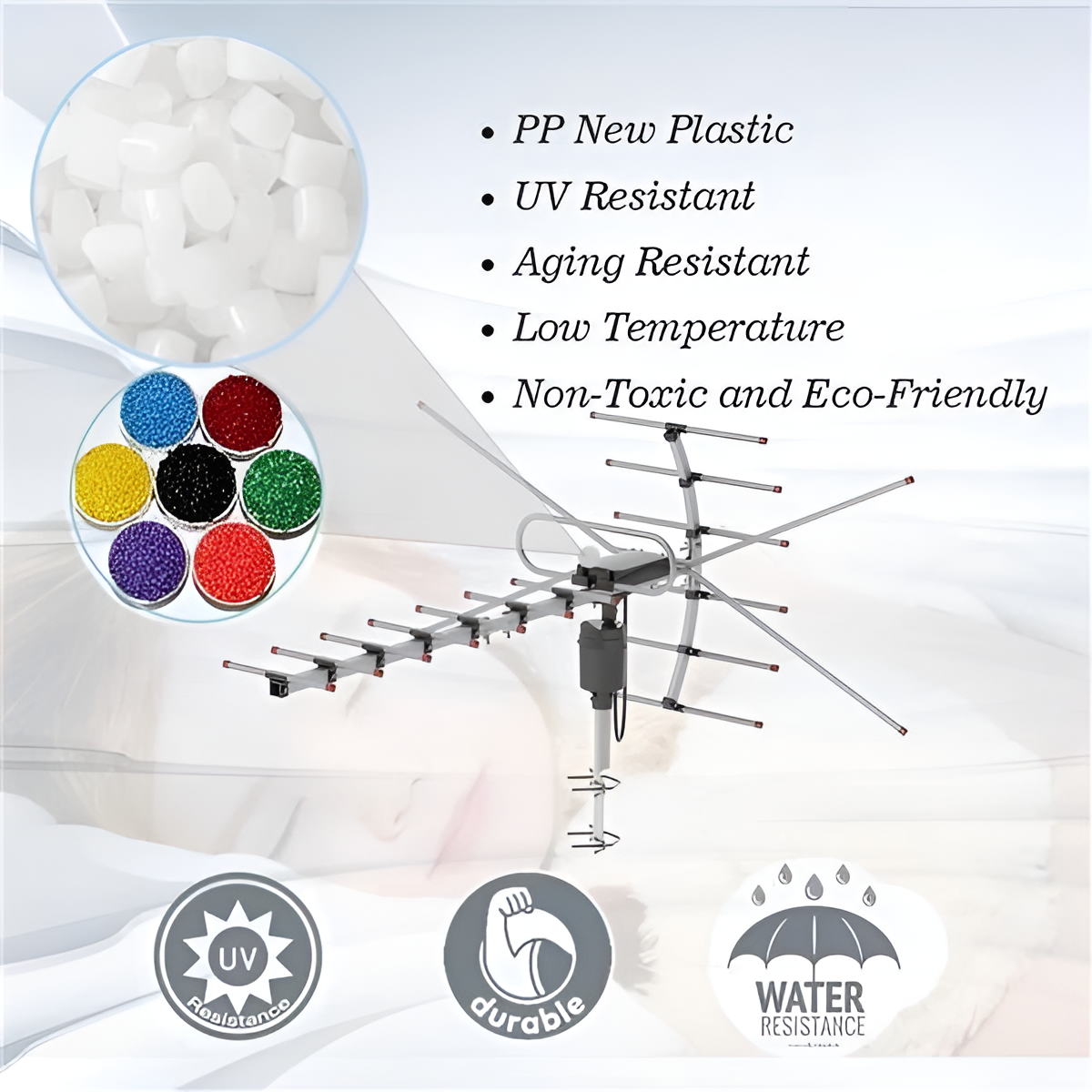 Outdoor HD TV Antenna | 360-Degree Motorized Rotation with Smart Signal Processor | Durable Design for Clear Reception 6