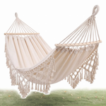 Outdoor Hammock | Double Cotton Canvas with Removable Spreader Bar | Portable Design for Relaxation Anywhere 4