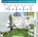 Outdoor Misting System | Adjustable Height Patio Mister for Versatile Cooling 5