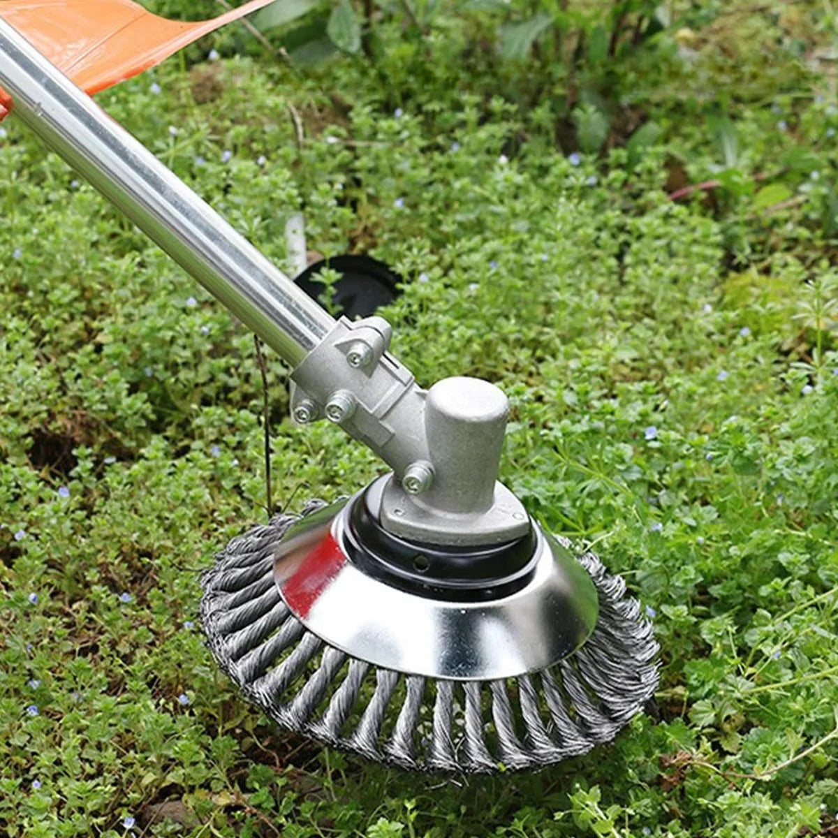 Outdoor Pro | Heavy-Duty Brush Cutter Head with Steel Wire Construction | Versatile 6 & 8 Inch Options for Efficient Yard Maintenance 0