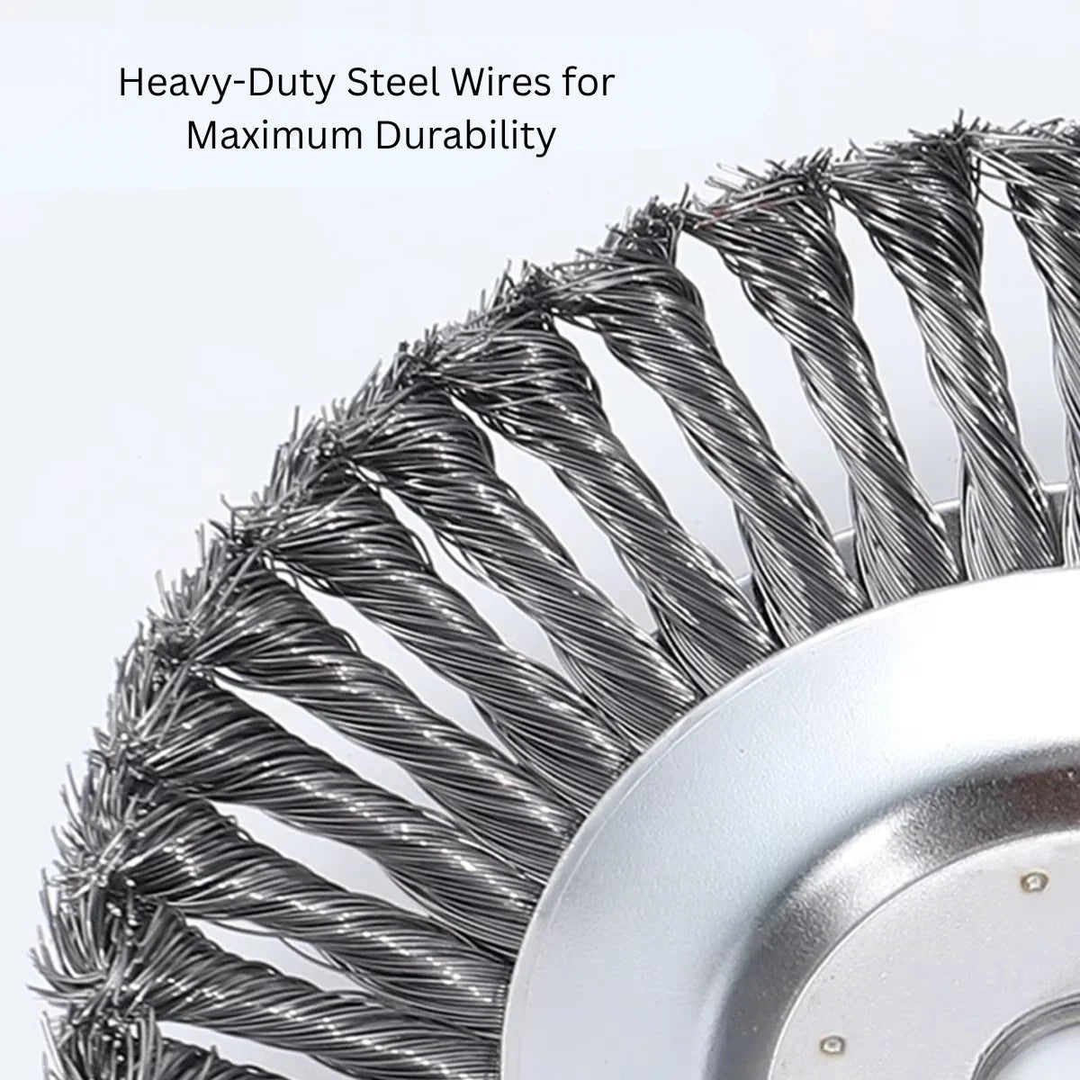 Outdoor Pro | Heavy-Duty Brush Cutter Head with Steel Wire Construction | Versatile 6 & 8 Inch Options for Efficient Yard Maintenance 4
