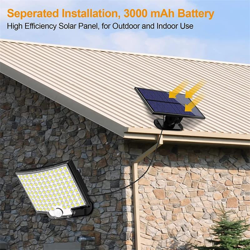 Outdoor Solar Lights | 106 LED Motion Sensor Light with Adjustable Modes | Weatherproof Landscape Lighting for Gardens and Driveways 0