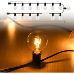Outdoor String Lights with Warm White LED Bulbs | Waterproof & Energy Efficient for Versatile Patio Decoration 1