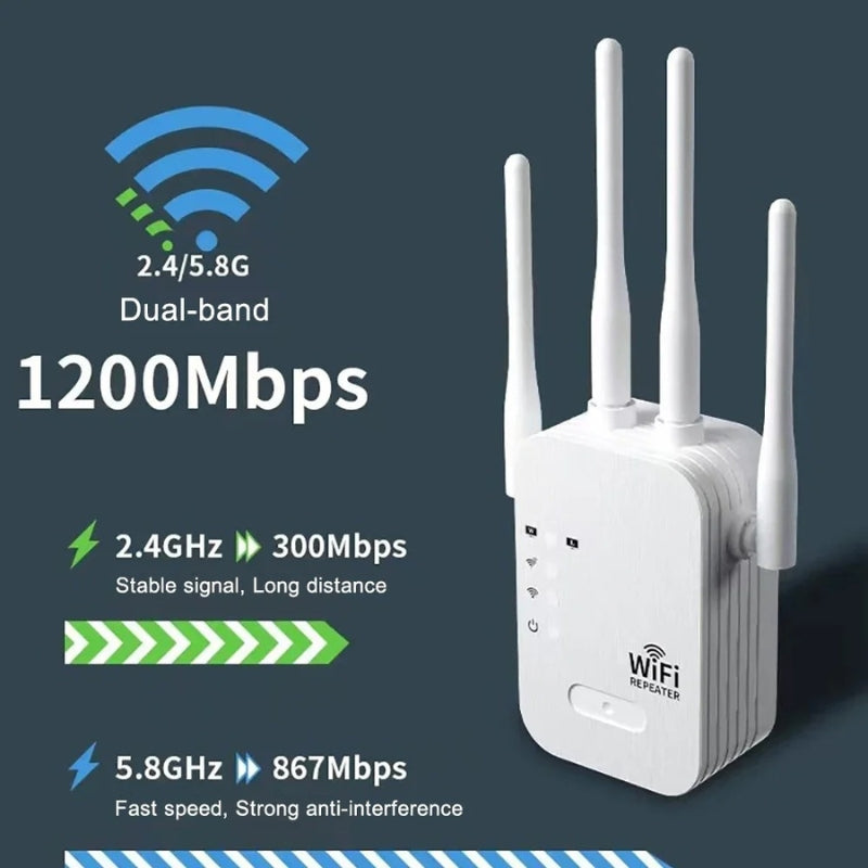 Outdoor WiFi Range Extender | Dual-Band WiFi Booster with 1200 Mbps Speed | Reliable Signal for Seamless Outdoor Connectivity 4