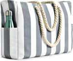 Oversized Waterproof Beach Tote Bag with Multiple Pockets | Stylish Beach Bags for Women for Coastal Adventures 17