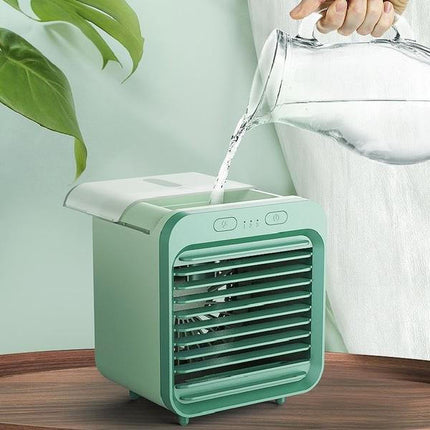 Portable Air Conditioner Fan for Bedroom, Rechargeable Air Conditioner with Water Mist, Portable Fan with Night Light