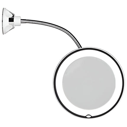 Vanity Mirror with Lights 10X Magnifying, Suction Cup Magnifying Mirror with Light