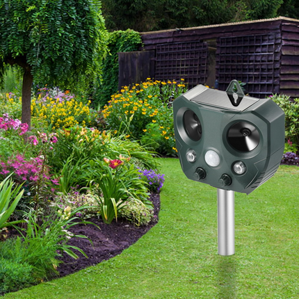 Squirrel Repellent Outdoor, Cat Repellent with Bird Repellent Stake