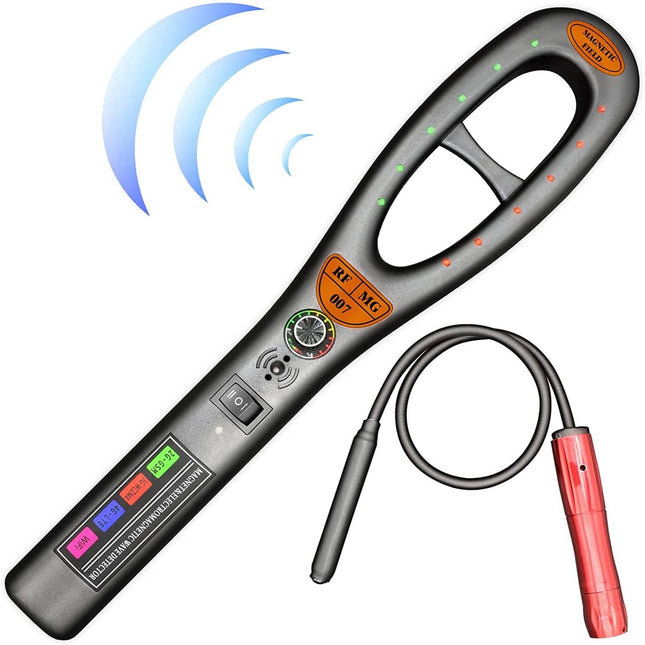 RF Detector, GPS Tracker Detector, Bug Detector for Hidden Camera and Listening Device with Detection Tube