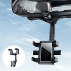 Car Phone Holder, 360 Rotating Phone Mount for Car Rear View Mirror, Cell Phone Holder for Car with Four Claw Grip