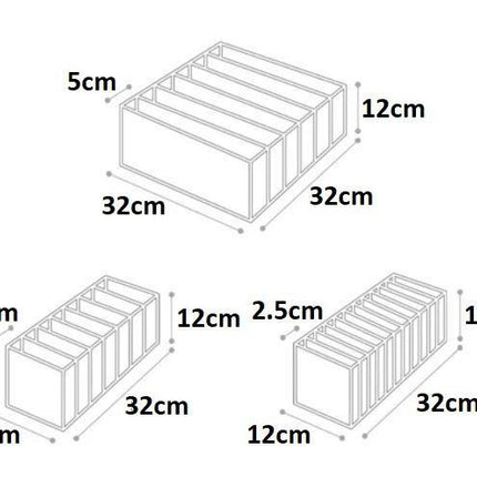 Drawer Organizer for Underwear 3 Pack, Dresser Drawer Organizer – image 7