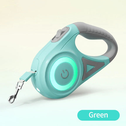 Cat Leash and Dog Walking Leash 5 m with RGB Light Ring at Night, Retractable Dog Leash with 100 Lumen LED – image 11