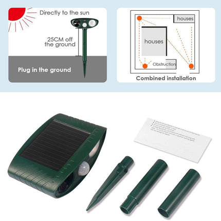 Rabbit Repellent for Garden, Rabbit Deterrent with Flashing LED – image 7