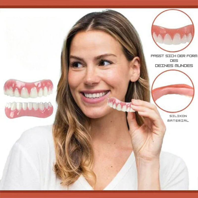 Tuzwa Silicone Denture Adjustment Set – Reusable Flexible Upper & Lower Denture Fit Material for Adults, Easy to Clean