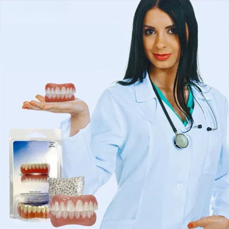 Tuzwa Silicone Denture Adjustment Set – Reusable Flexible Upper & Lower Denture Fit Material for Adults, Easy to Clean