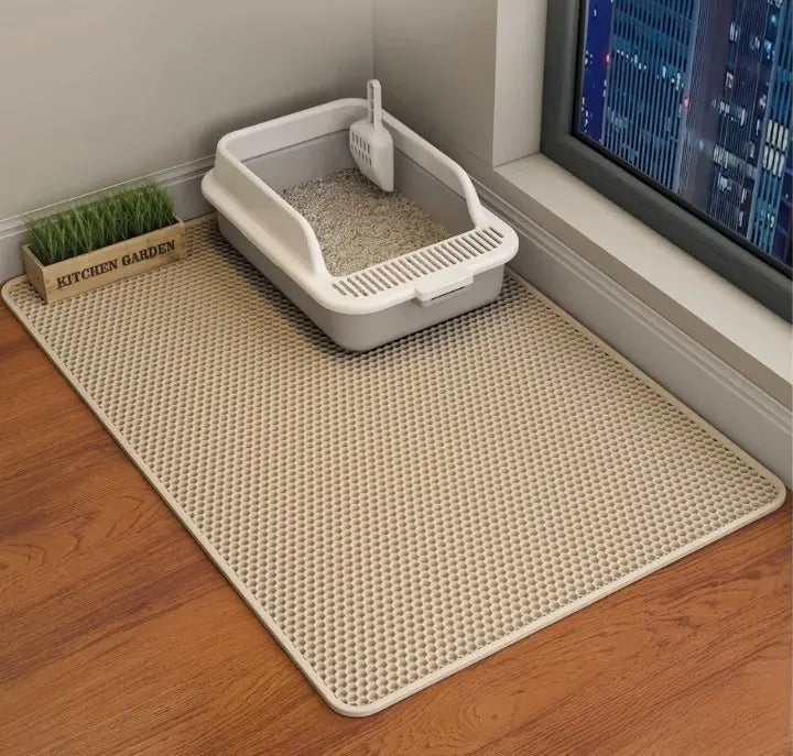 PawGuard | Cat Litter Mat with Dual-Layer Design for Easy Cleanup | Water-Resistant and Machine Washable 0