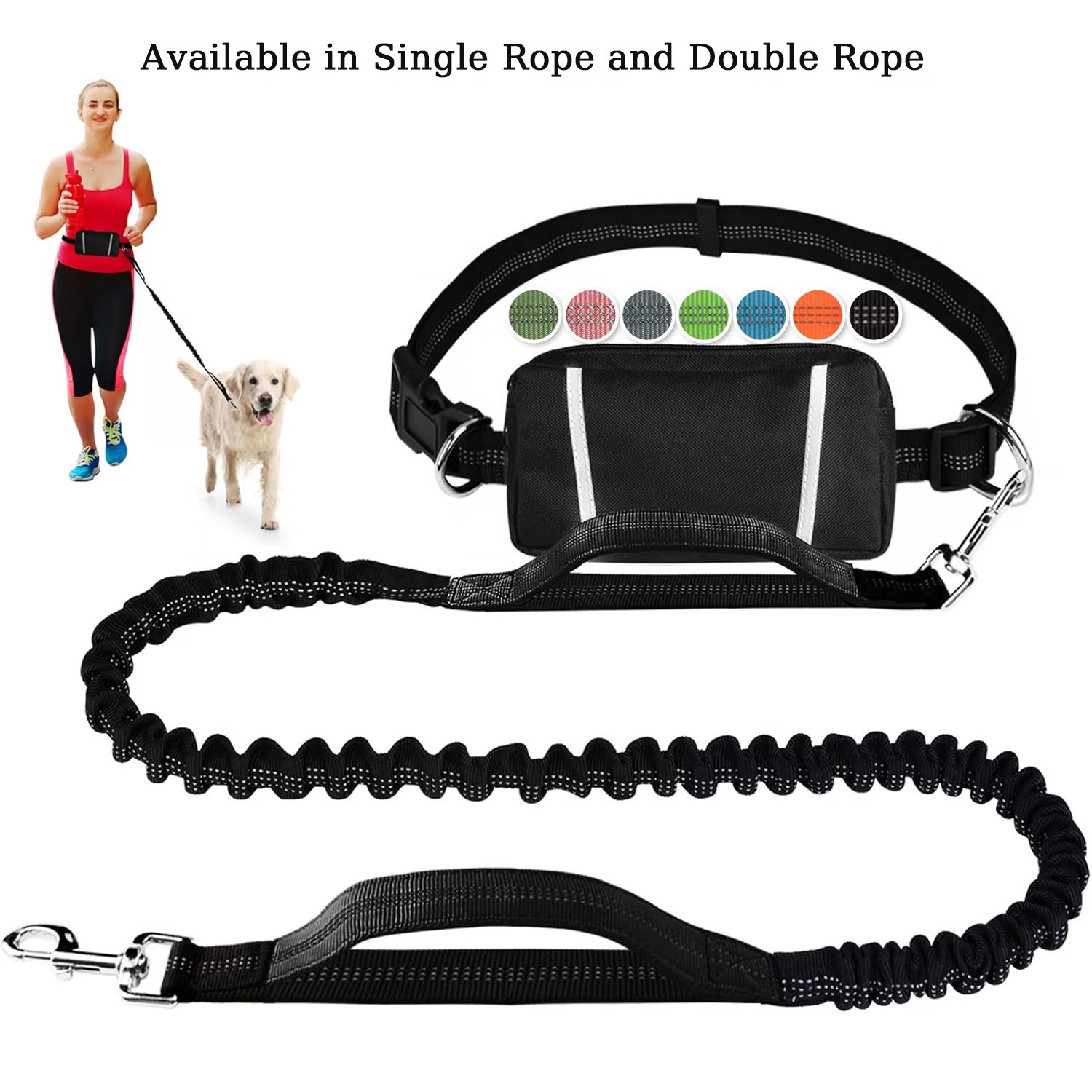 PawsFree Pro | Hands-Free Dog Leash with Adjustable Hip Belt | Enjoy Stress-Free Walks and Runs 0