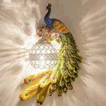 PeacockCrystal | Elegant Colorful Resin Wall Sconce Lamp 0