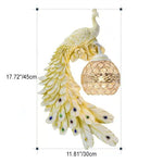 PeacockCrystal | Elegant Colorful Resin Wall Sconce Lamp 6