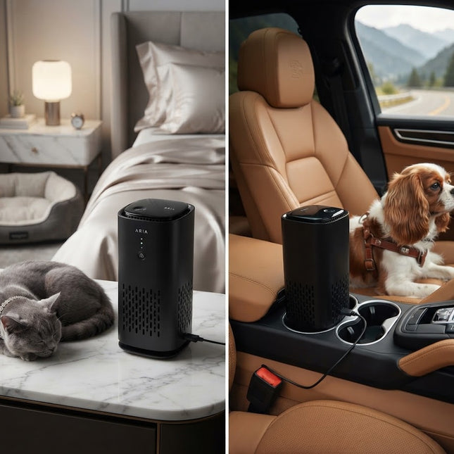 HEPA Air Purifier for Pets, Allergen Air Purifier with Activated Carbon Filter, Quiet Home Air Purifier for Bedroom