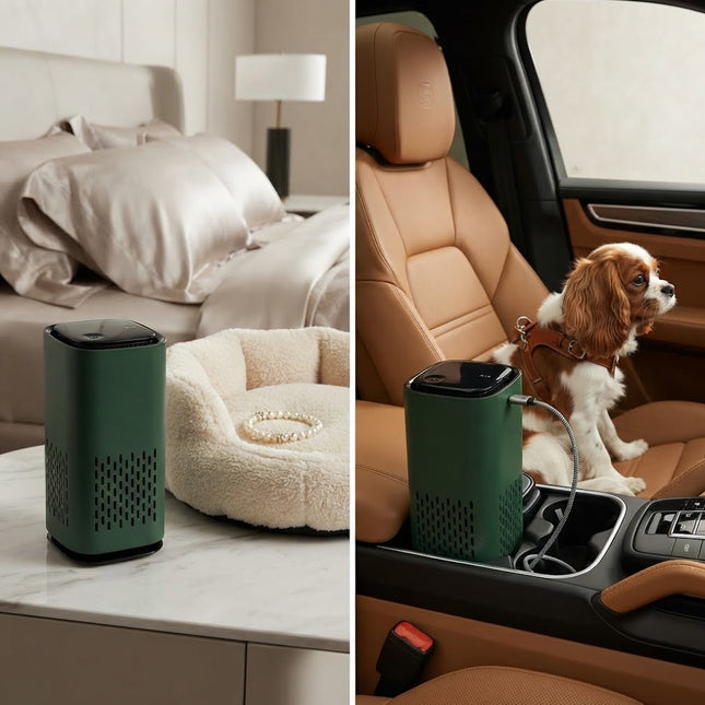 Pet Air Purifier, Portable Air Purifier for Room and Car, USB Mini Air Purifier with Quiet Sleep Mode