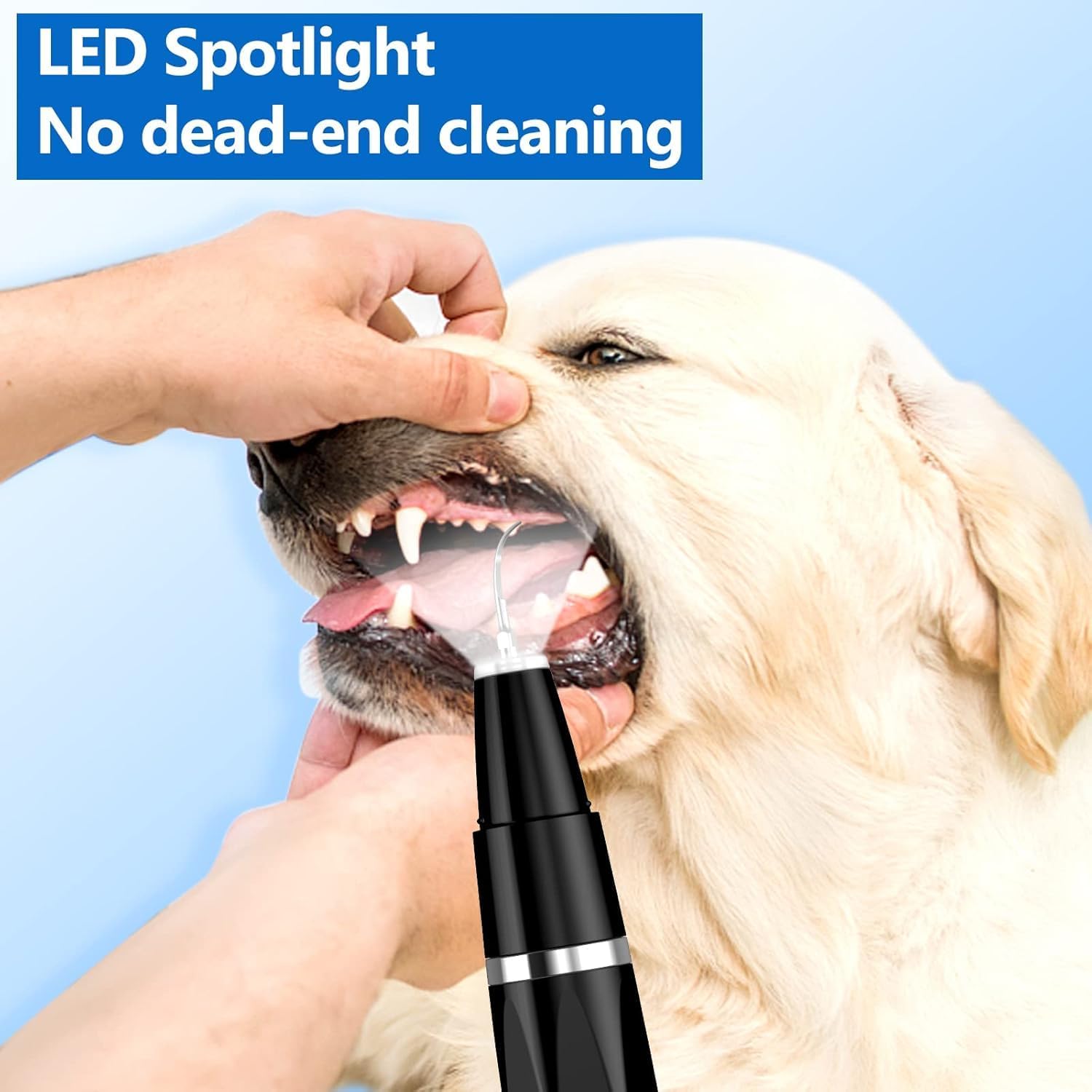 Pet Care Essentials | Dog Dental Cleaning Device with Ultrasonic Technology | Gentle Tartar Removal for Healthy Teeth 5