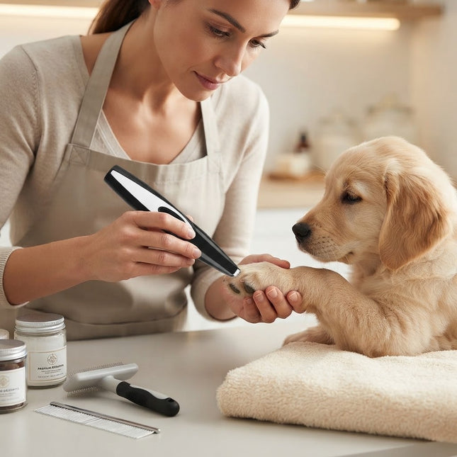Dog Clippers Cordless, Quiet Dog Hair Trimmer with Safety Blade, Dog Grooming Tool for Pets, Cat Clippers for Grooming