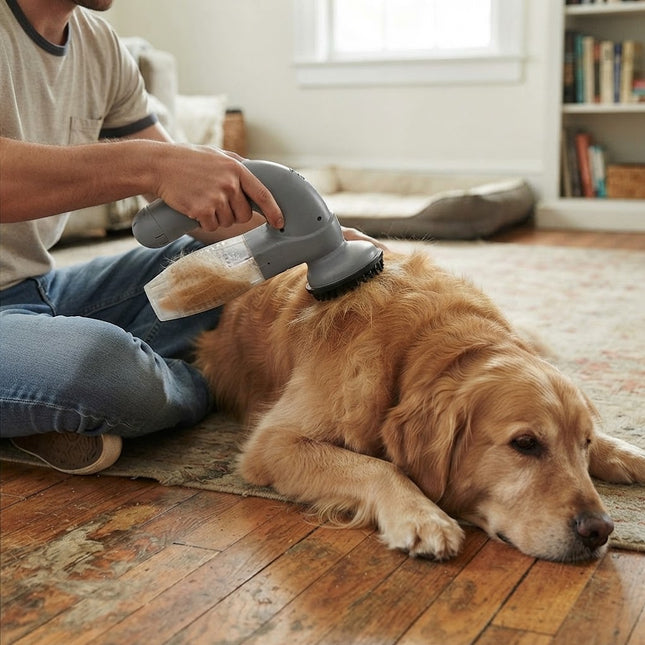 Pet Hair Vacuum for Dogs and Cats, Grooming Tool for Dogs, Pet Hair Remover, Cordless Pet Vacuum Cleaner