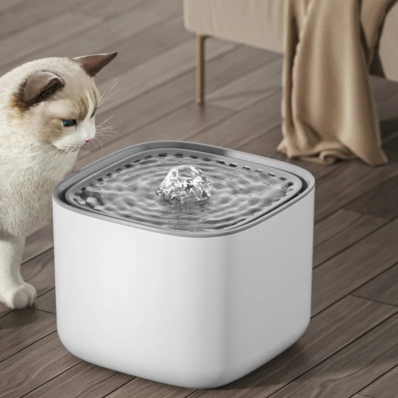 Pet Hydration Station | Ultra-Quiet 3L Water Fountain with Adjustable Flow | Safe and Lightweight Design for Healthy Hydration 5