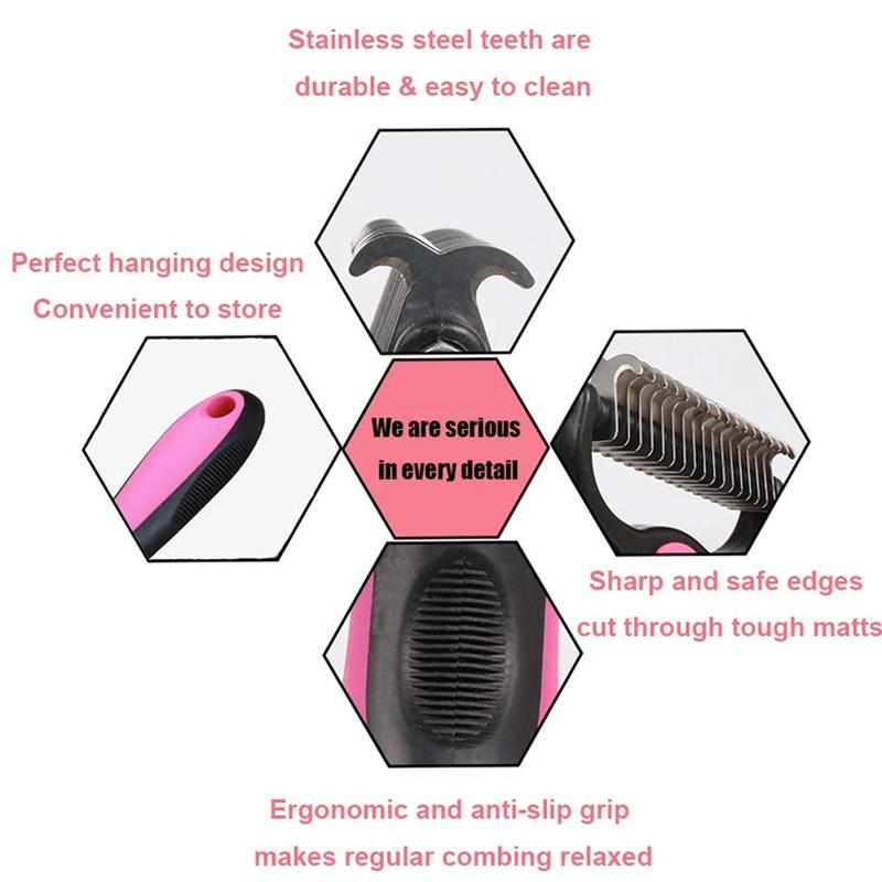 Pet Pro | Dog Brush & Cat Brush with Innovative Design | Deshedding Tool for Effortless Grooming 6