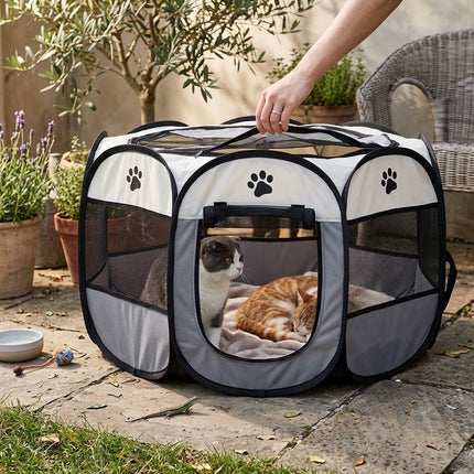 Cat House Indoor and Outdoor, Pop Up Cat Tent and Dog Playpen for Small Dogs – image 4