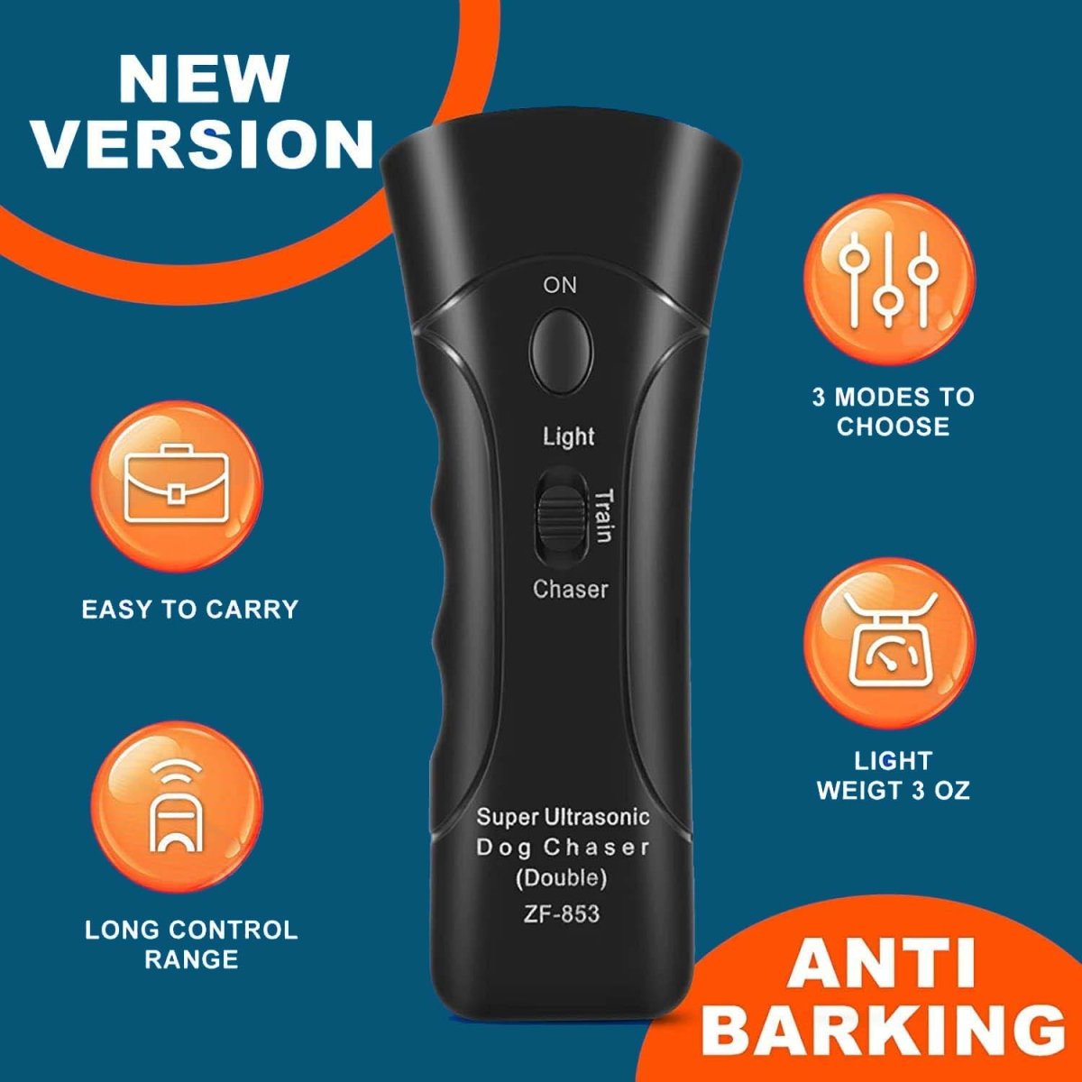 Pet Training Pro | Anti Bark Collar with Safe Ultrasonic Technology | Effective Bark Control Device for Instant Behavior Correction 0
