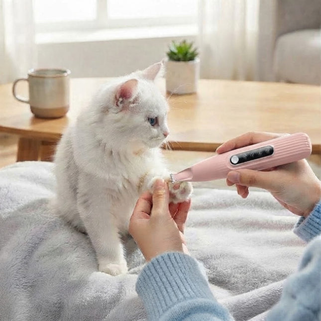 Pet Hair Trimmer for Paws and Face, Cordless Dog Paw Trimmer, Dog Fur Trimmer with Rounded Tips for Ears and Eyes